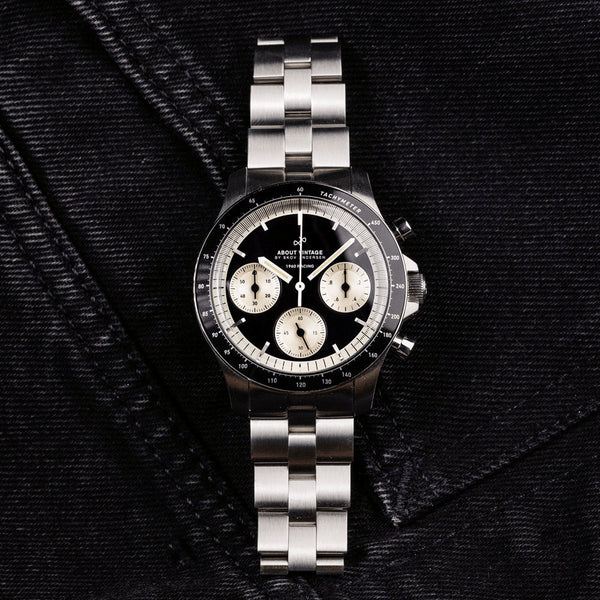 About Vintage Racing Chronograph 1960 Steel / Black