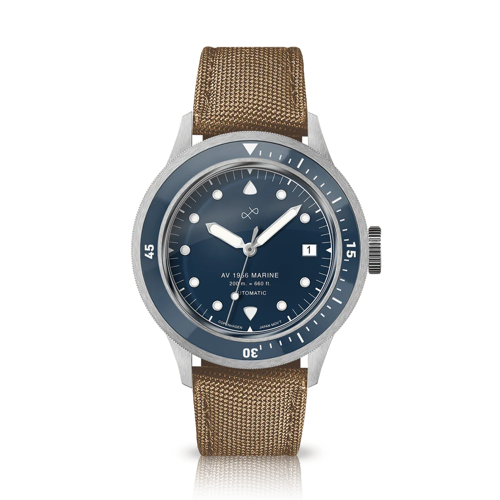 About Vintage Marine Automatic 1956, Steel / Blue