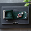 Personalized Single Watch Roll - Black Green