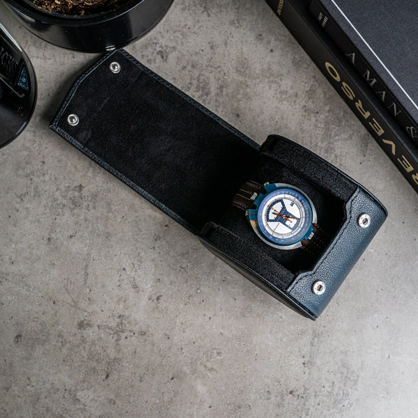 Personalized Single Watch Roll - All Black