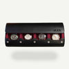 Personalized Travel Watch Roll Extra Large - Black Cherry