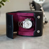Personalized Single Watch Roll - Black Cherry