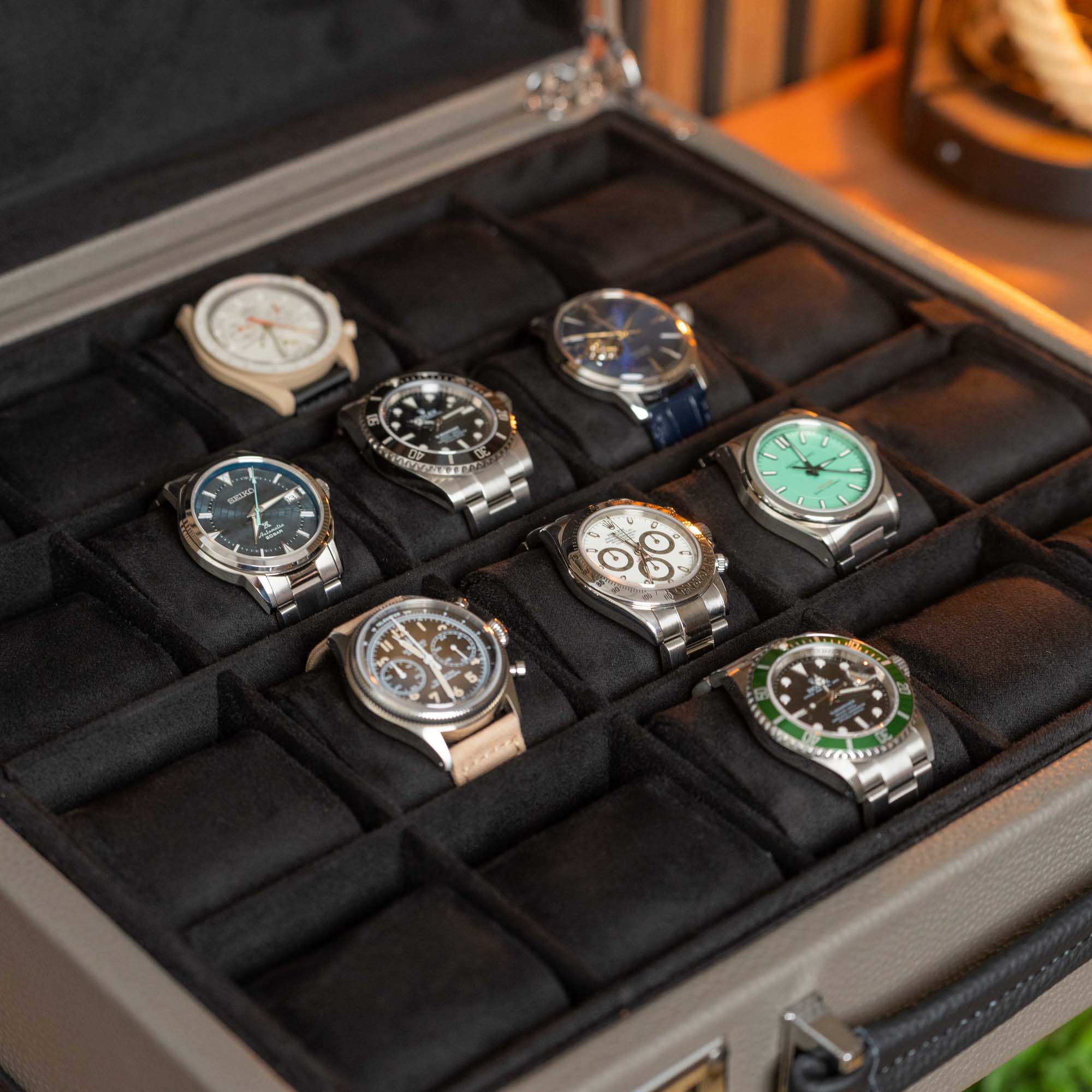 Suitcase For 20 Watches - Dark Grey