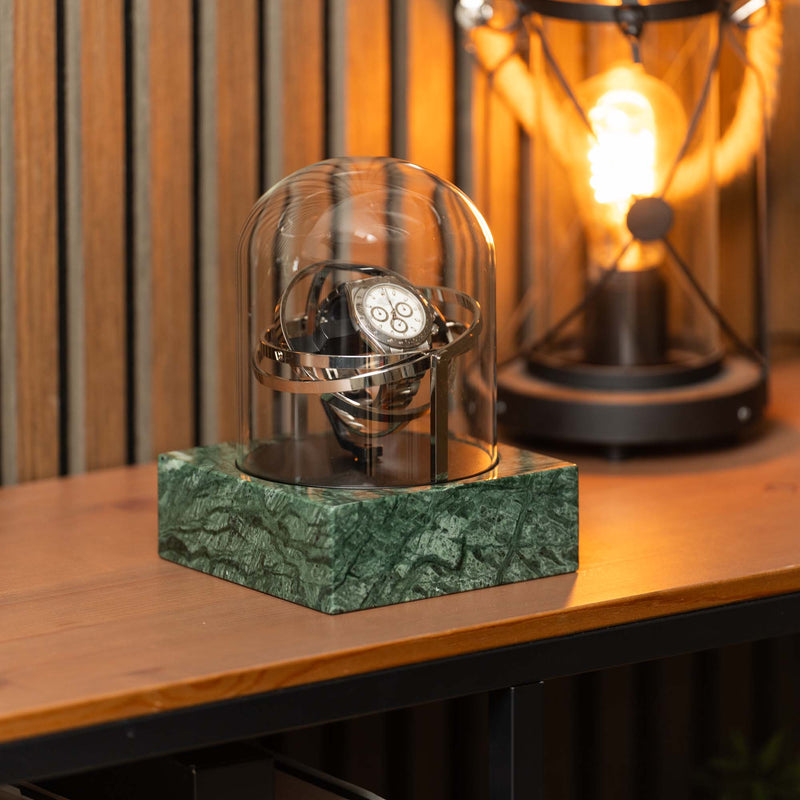 Orbital Watch Winder - Single Green Marble