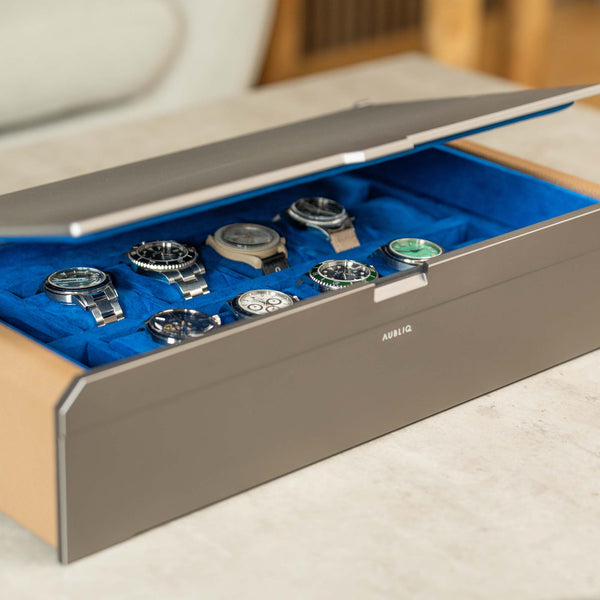 AUBLIQ Watch Box Grey 12 Slot