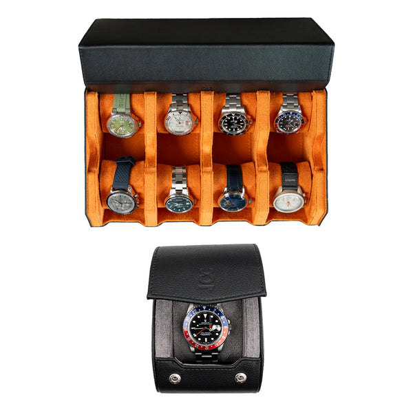 Make your own set (8 Slot Watchbox + Single Watch Roll)