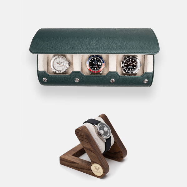 Watch Roll Large + Morelund Watch Stand