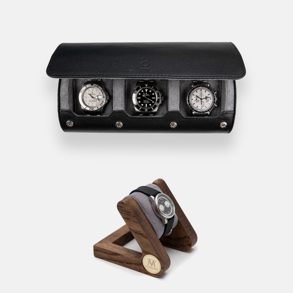 Watch Roll Large + Morelund Watch Stand