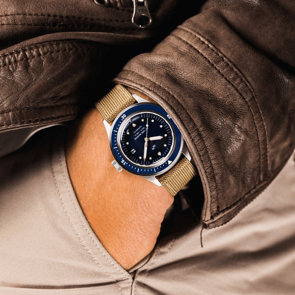 About Vintage Marine Automatic 1956, Steel / Blue