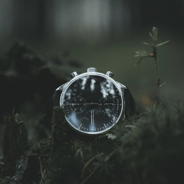About Vintage Chronograph 1844 Steel / Black