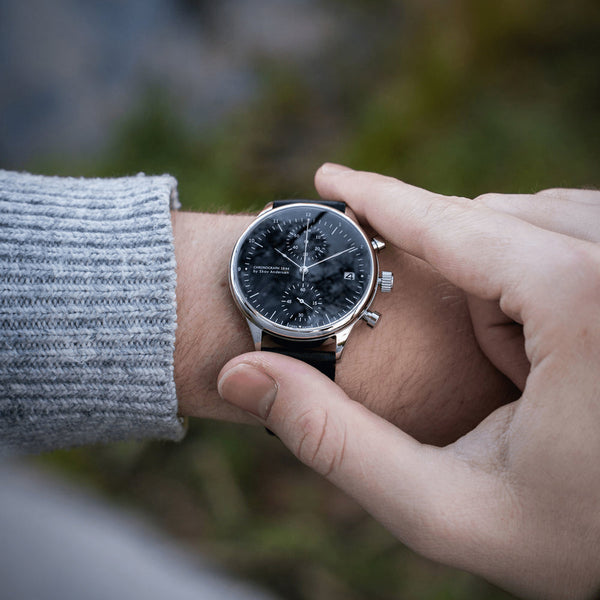 About Vintage Chronograph 1844 Steel / Black