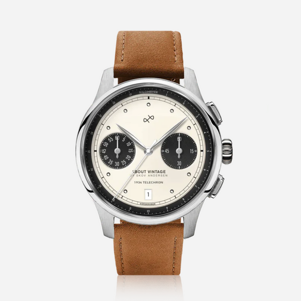 About Vintage 1934 Telechron, Steel / White & Black