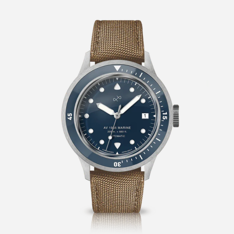 About Vintage Marine Automatic 1956, Steel / Blue