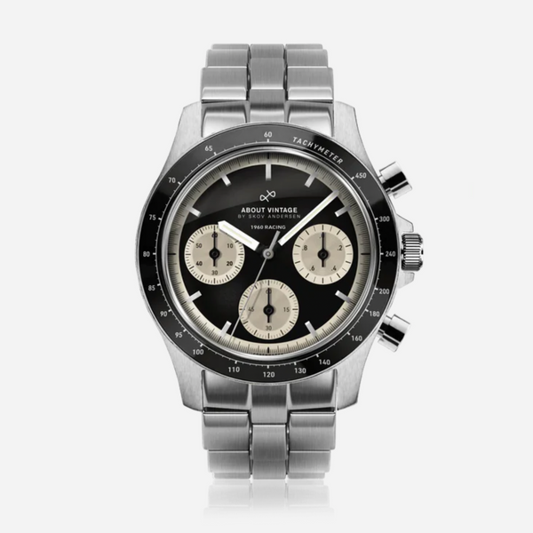 About Vintage Racing Chronograph 1960 Steel / Black