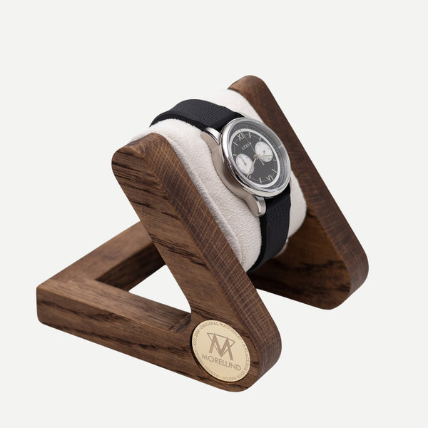 Morelund Watch Stand - Dark Oak - Litchi