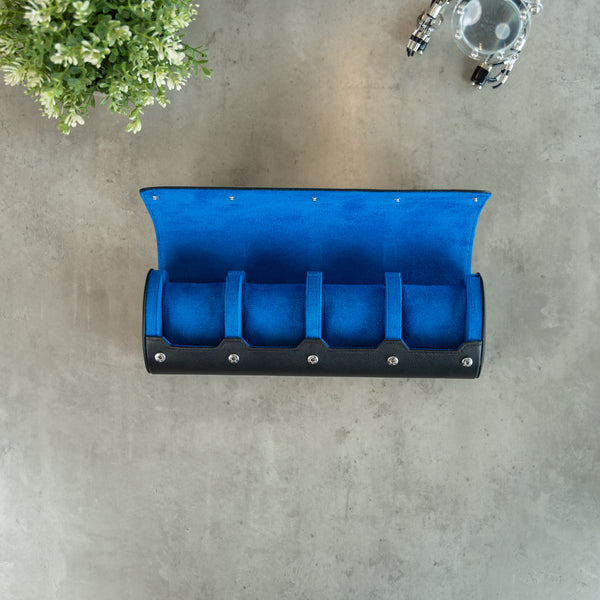 Travel Watch Roll Extra Large - Black Blue