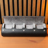 Personalized Travel Watch Roll Extra Large- Black Grey