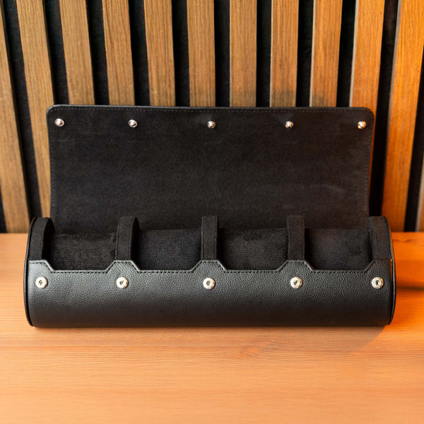 Personalized Travel Watch Roll Extra Large - All Black