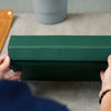 Hexagon Green Saffiano 8 Slot Watch Box