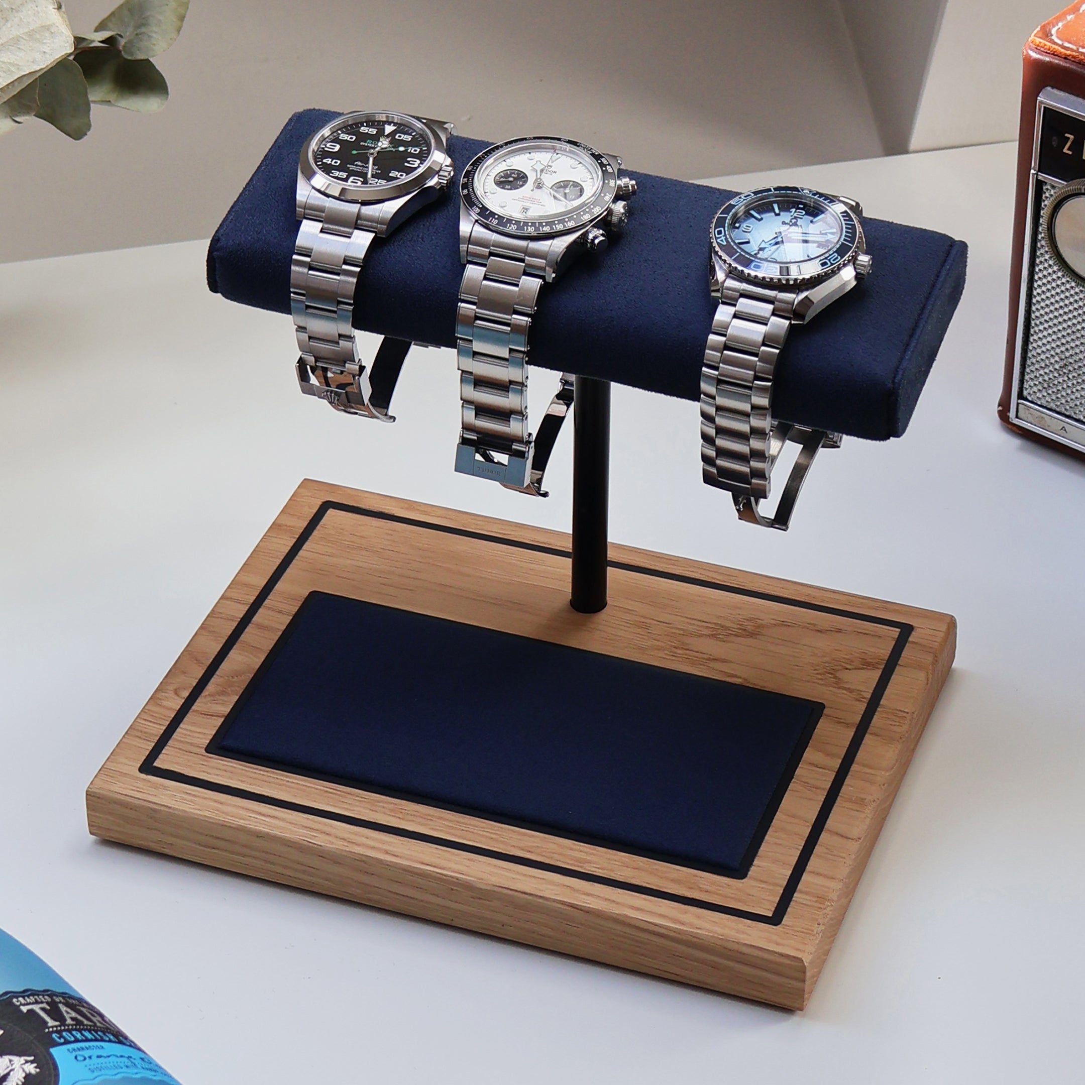 Foxton - Marine Blue & White Oak