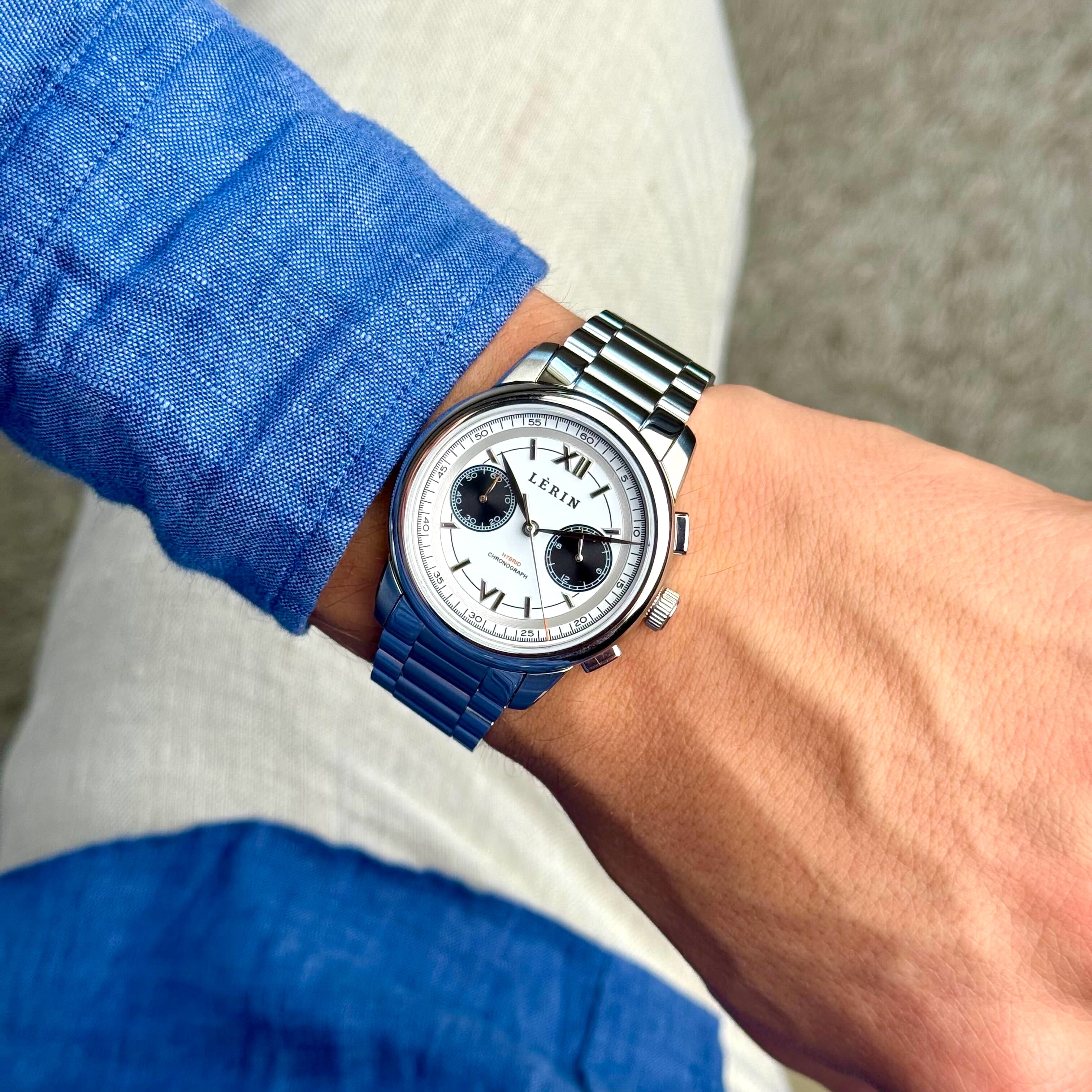 LÈRIN Hybrid Chronograph - Arctic White