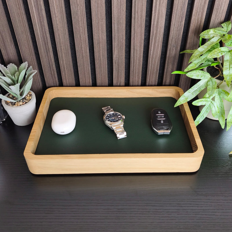 Watch Tray Tall - Natural Oak
