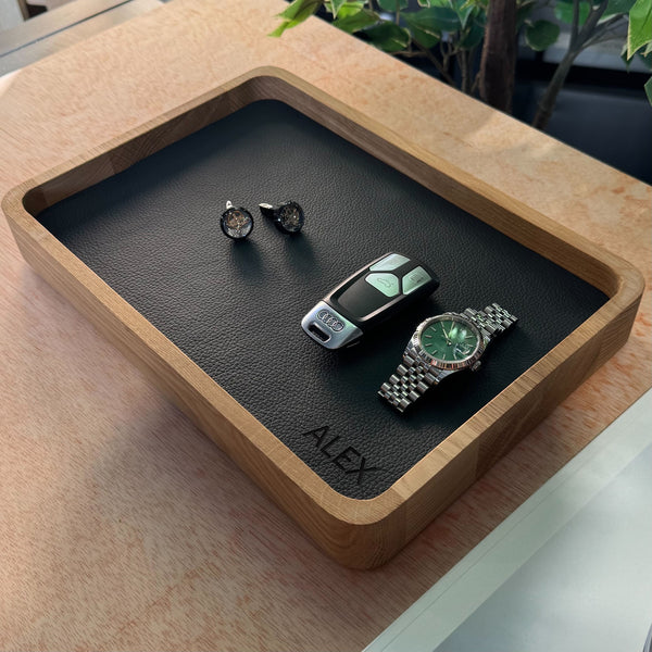 Personalized Watch Tray Tall - Add name or initials