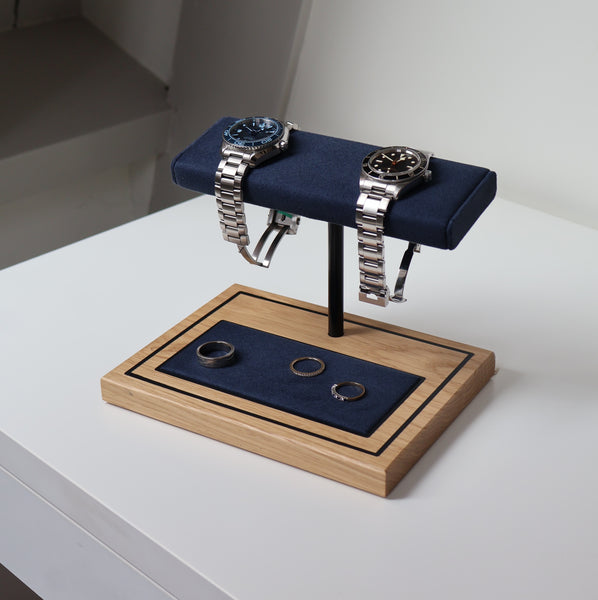 Foxton - Marine Blue & White Oak