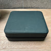Square Watch Box 6 Slot - Dark Green Litchi