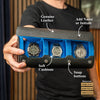 Personalized Watch Roll Large - Black Blue