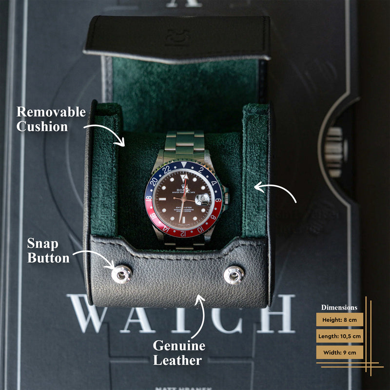 Single Travel Roll - Black Green