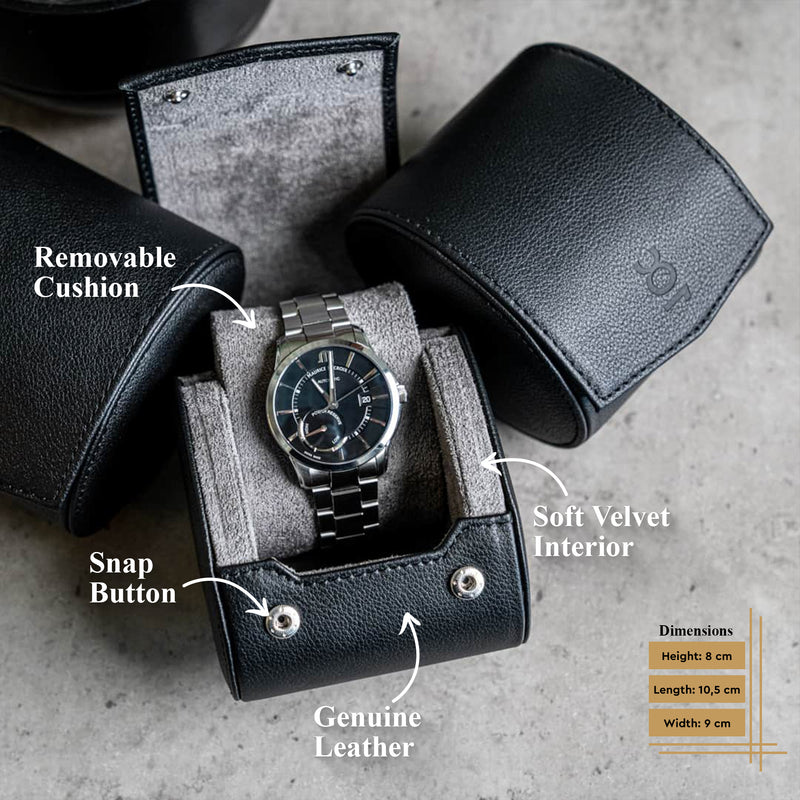 Single Travel Roll - Black Grey