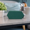 Hexagon Green Saffiano 4 Slot Watch Box