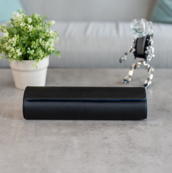 Travel Watch Roll Extra Large - Black Blue