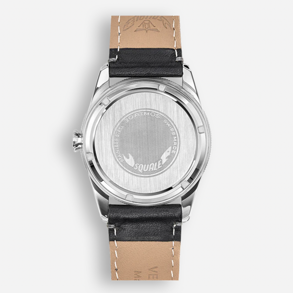 Squale Sub-39 GMT Vintage Black Leather