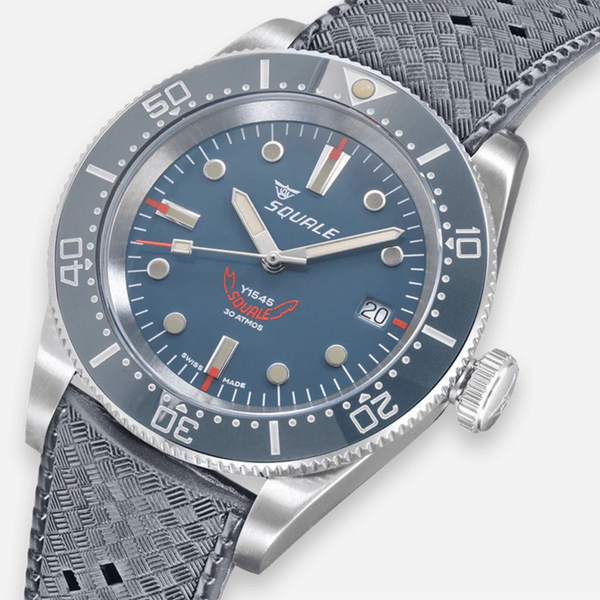 Squale 1545 Grey Rubber