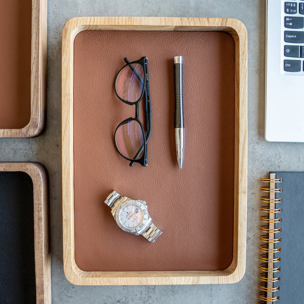 Watch Tray Tall - Natural Oak
