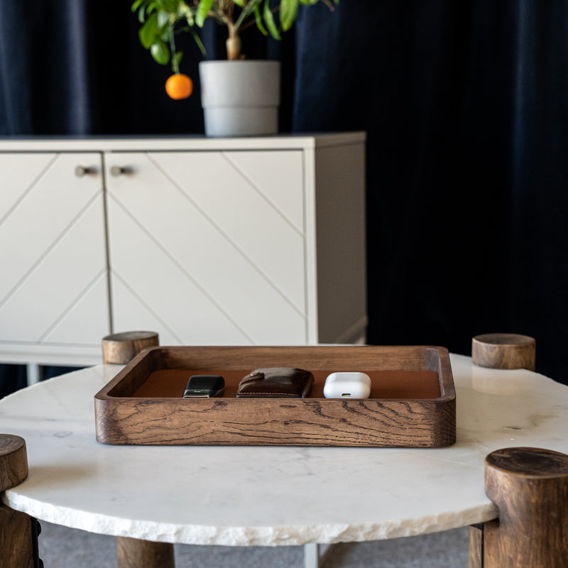 Watch Tray Tall - Dark Oak