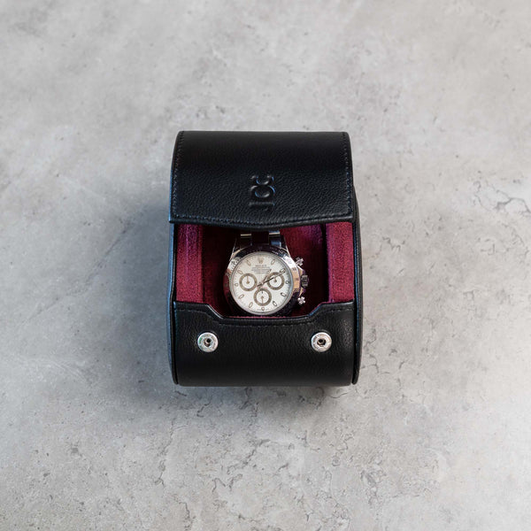 Black Cherry Watch Roll