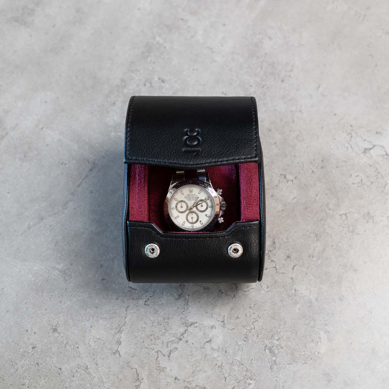 Black Cherry Watch Roll