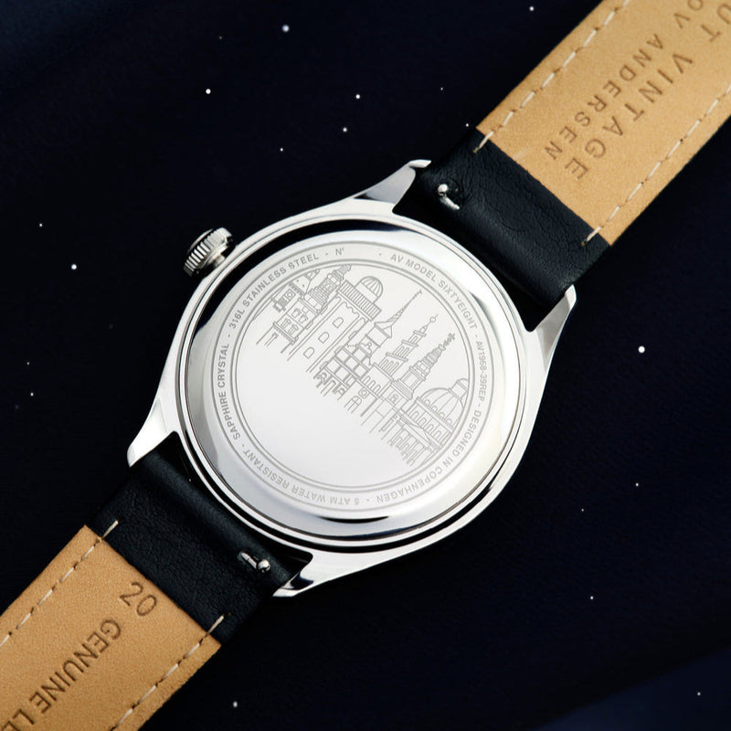 About Vintage Mechanical 1968, Steel / White