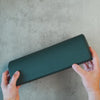 Personalized Travel Watch Roll Extra Large - Dark Green Litchi