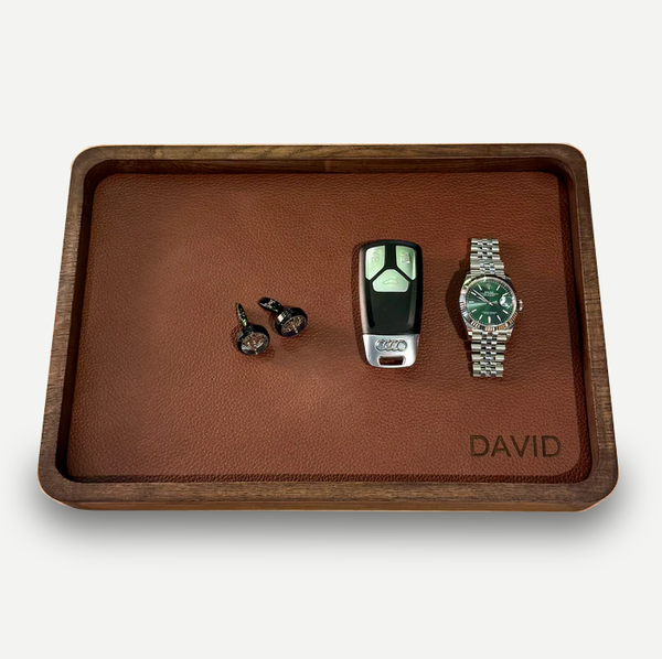 Personalized Watch Tray Tall - Add name or initials