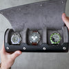 Travel Watch Roll Large - Black Grey