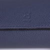 Navy Blue Watch Roll For 3 Watches in Genuine Leather