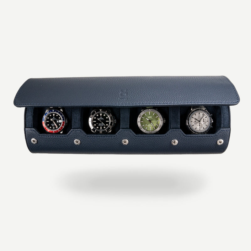 navy blue watch roll