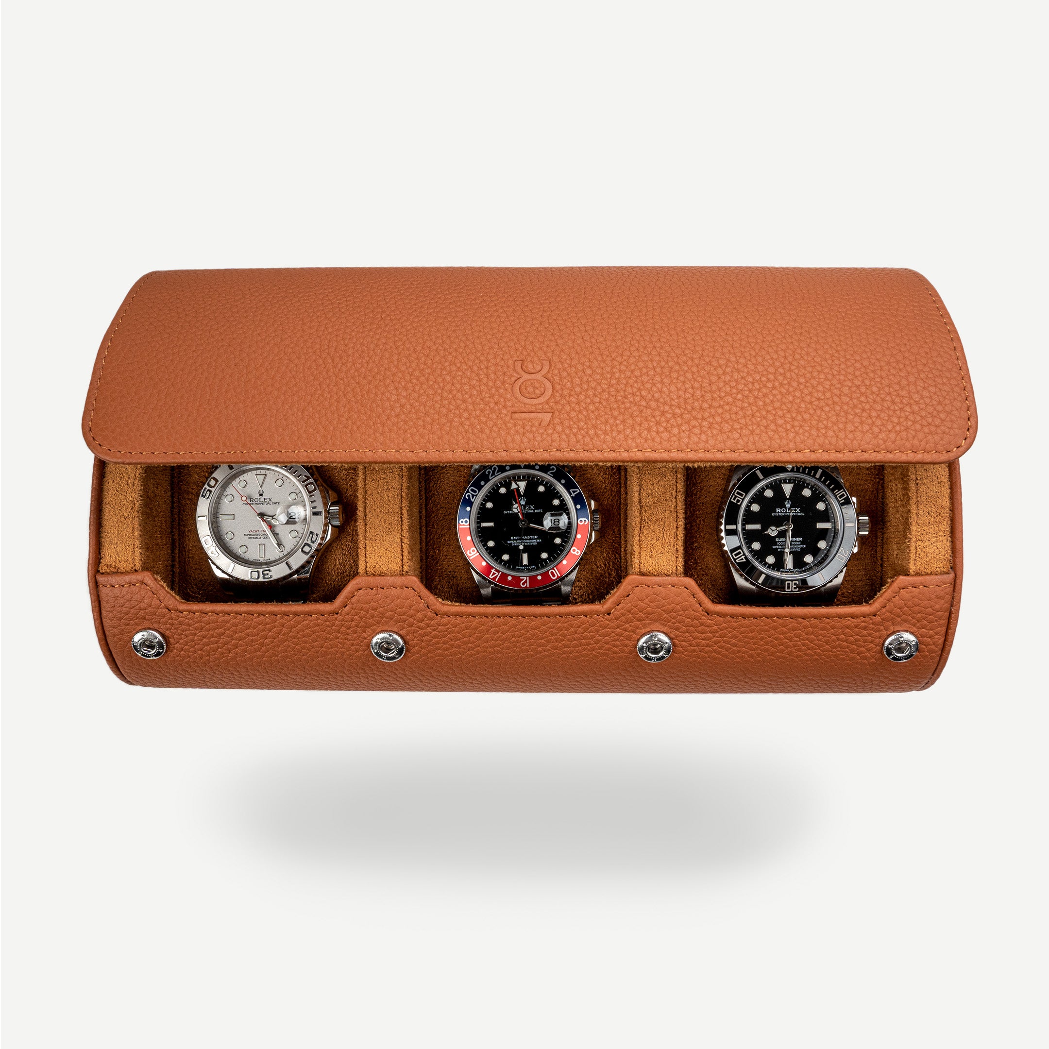 Travel Watch Roll Large Brown Litchi $170 Free shipping