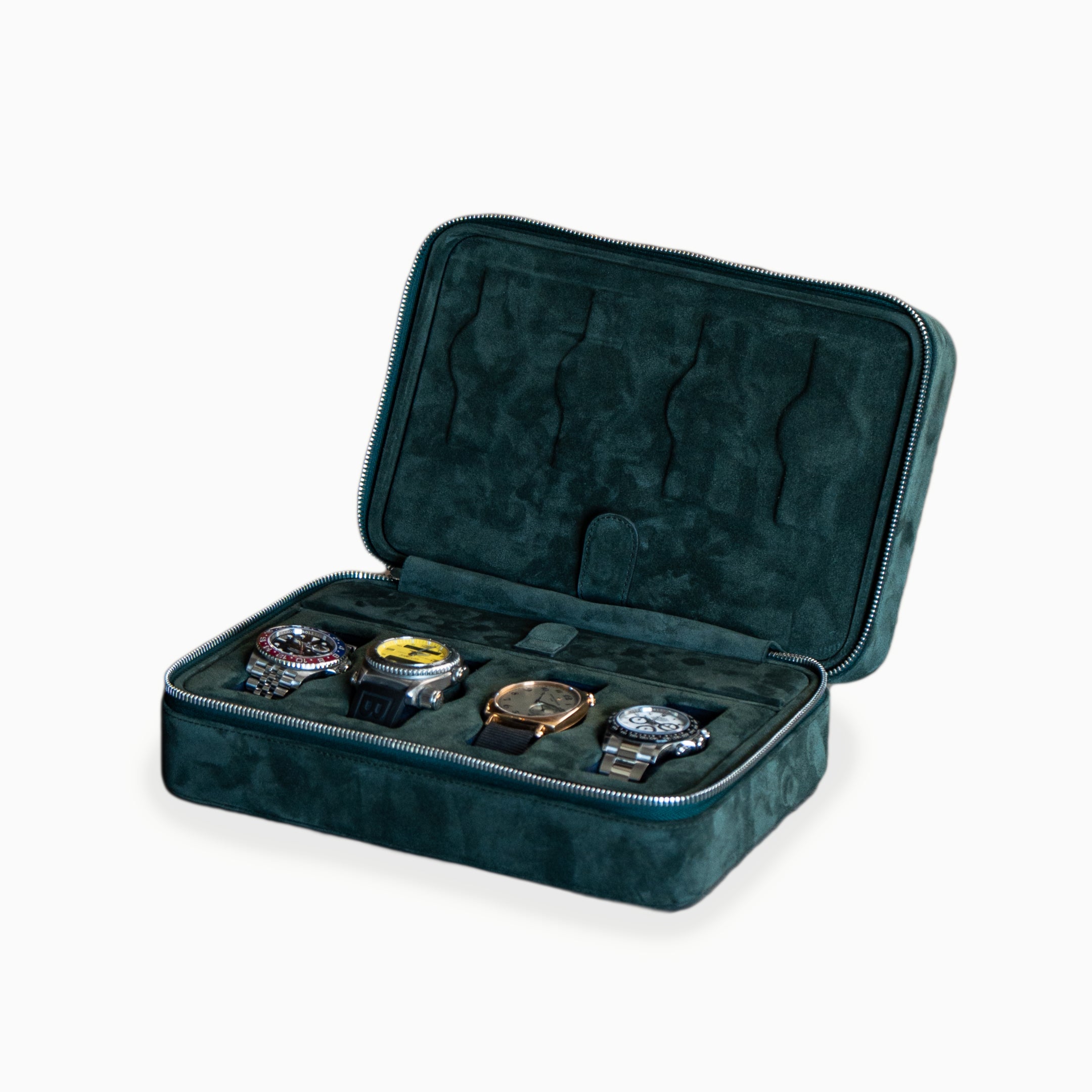 Forest green storage watch box