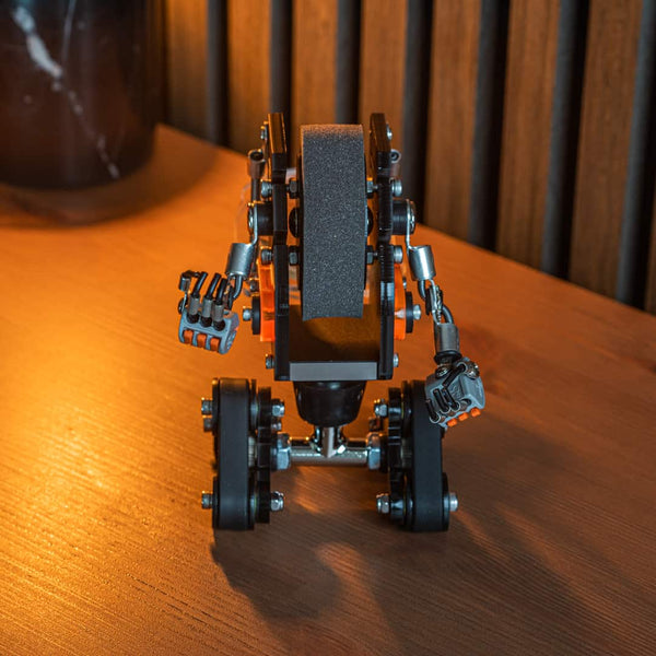Robotank watch stand, robotoys, handmade, watch display, unique watch stands, cool watch stand, adjustable watch stand, front view