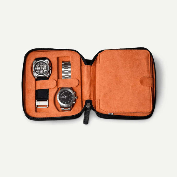 Watch Case For 4 Watches – black
